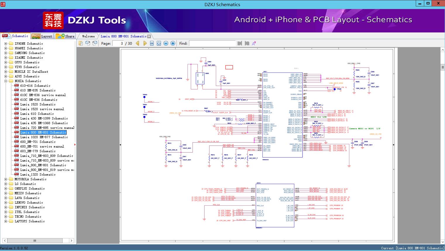 Lumia 800 RM-801 Schematic